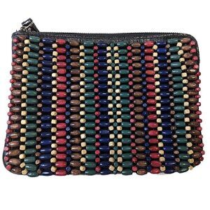 Patricia Nash Wooden Beaded Cassini Wristlet